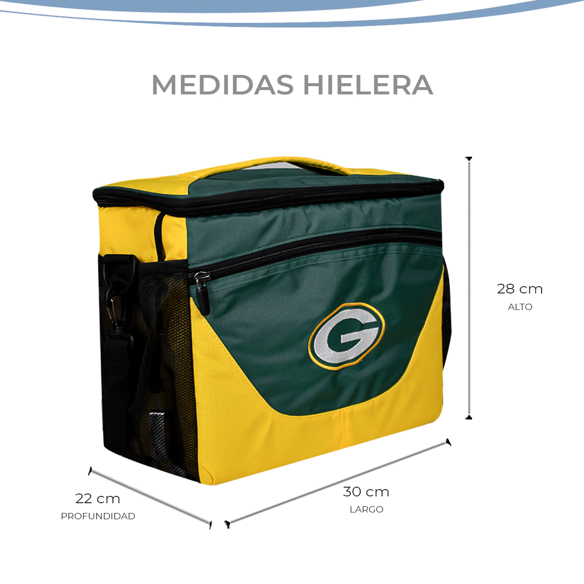Foto 5 pulgar | Hielera 24 Latas Nfl Green Bay Packers 100% Original