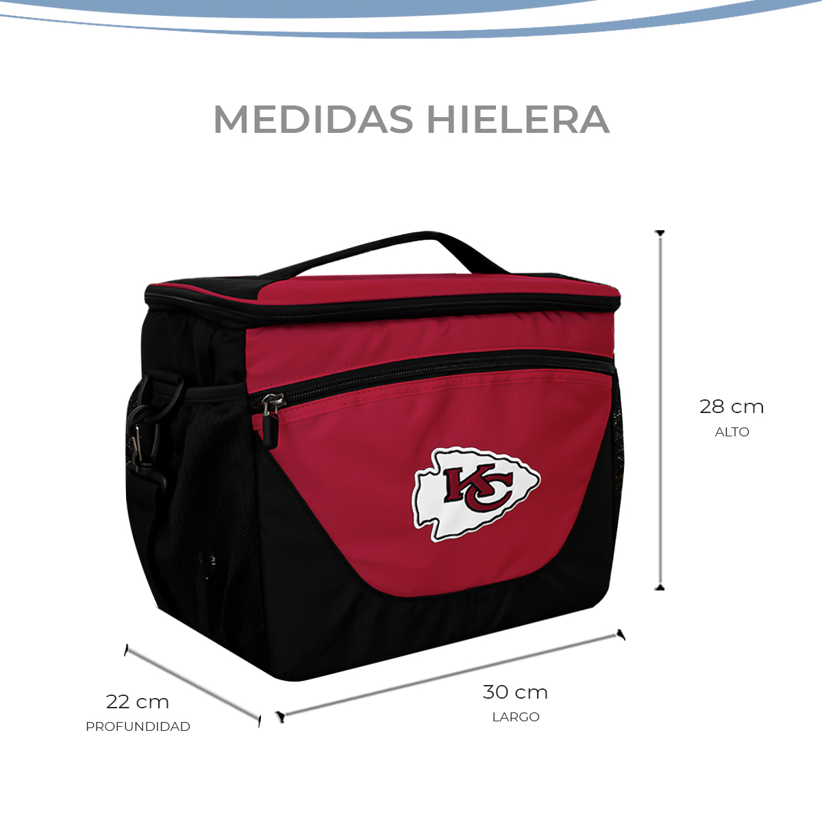 Foto 5 pulgar | Hielera 24 Latas Nfl Kansas City Chiefs 100% Original