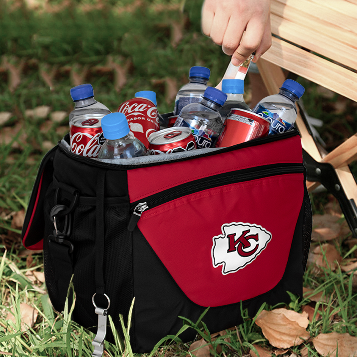 Foto 6 | Hielera 24 Latas Nfl Kansas City Chiefs 100% Original