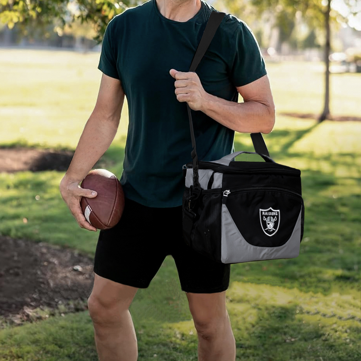 Foto 4 pulgar | Hielera 24 Latas Nfl Las Vegas Raiders 100% Original