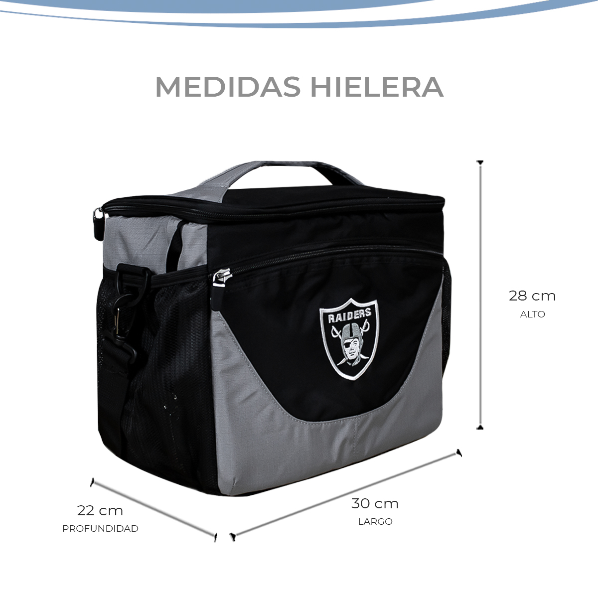 Foto 5 pulgar | Hielera 24 Latas Nfl Las Vegas Raiders 100% Original