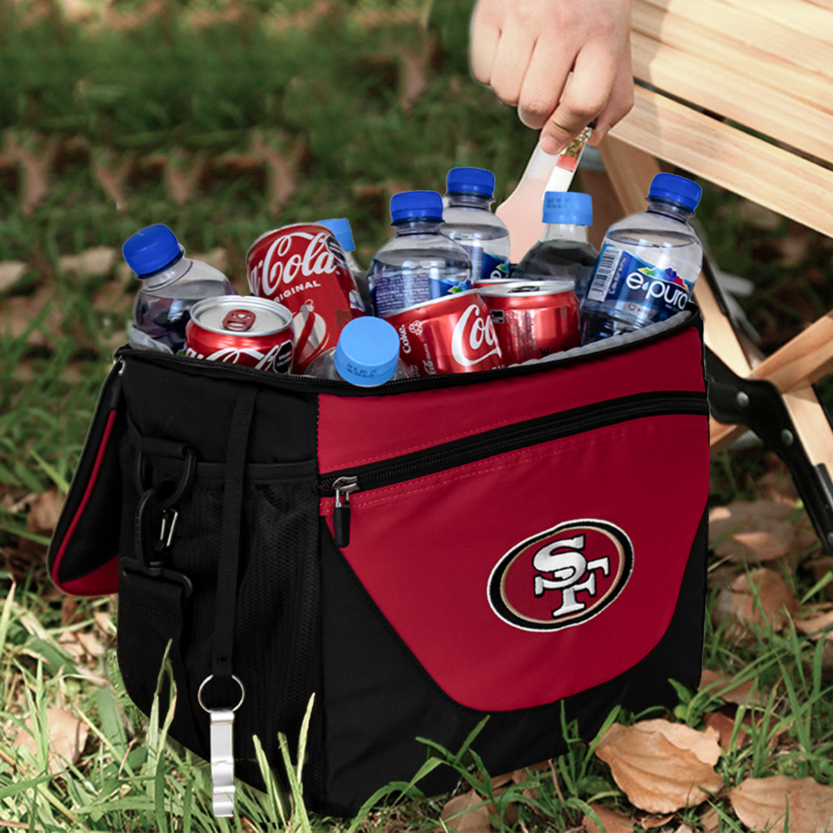 Foto 4 pulgar | Hielera 24 Latas Nfl San Francisco 49s 100% Original