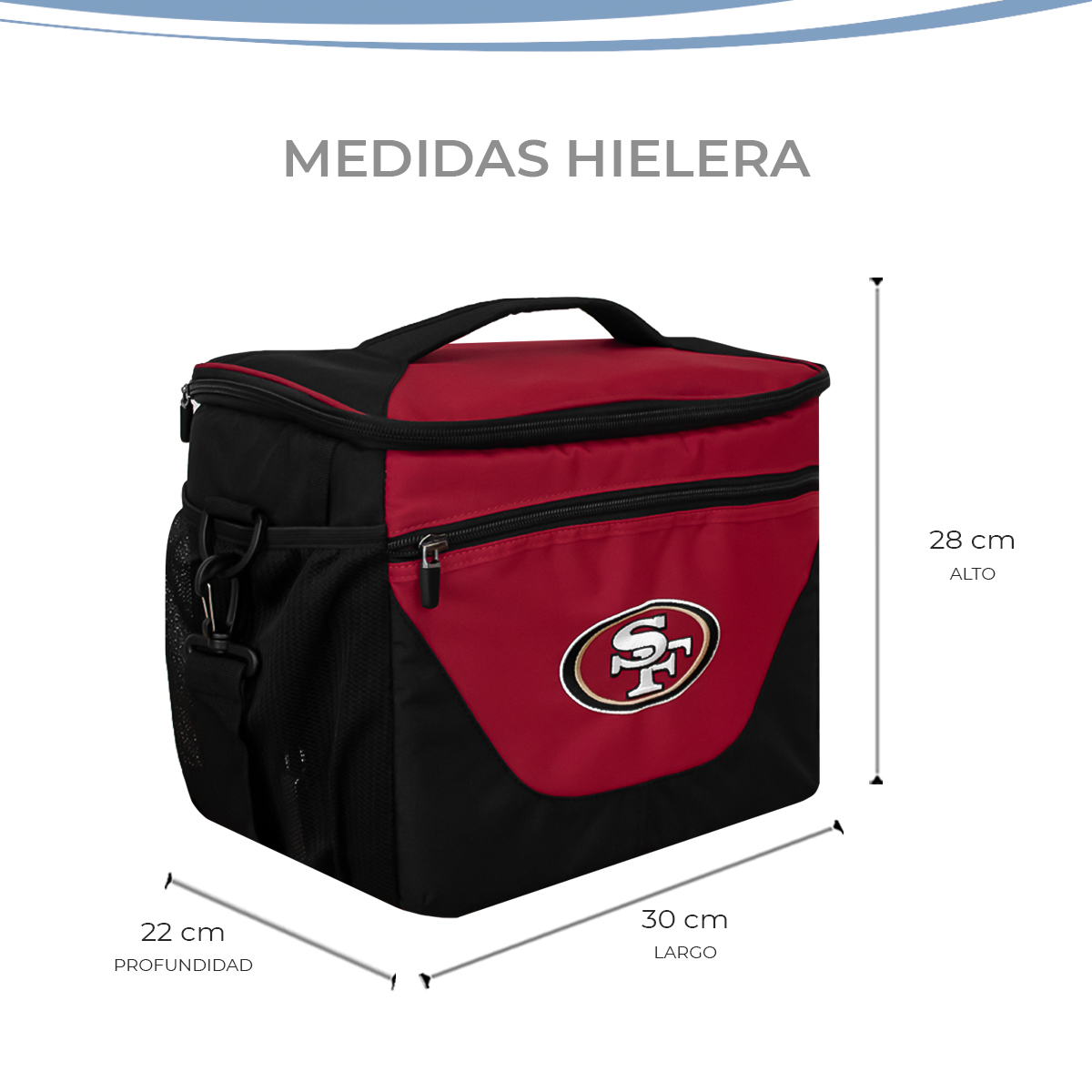 Foto 5 pulgar | Hielera 24 Latas Nfl San Francisco 49s 100% Original