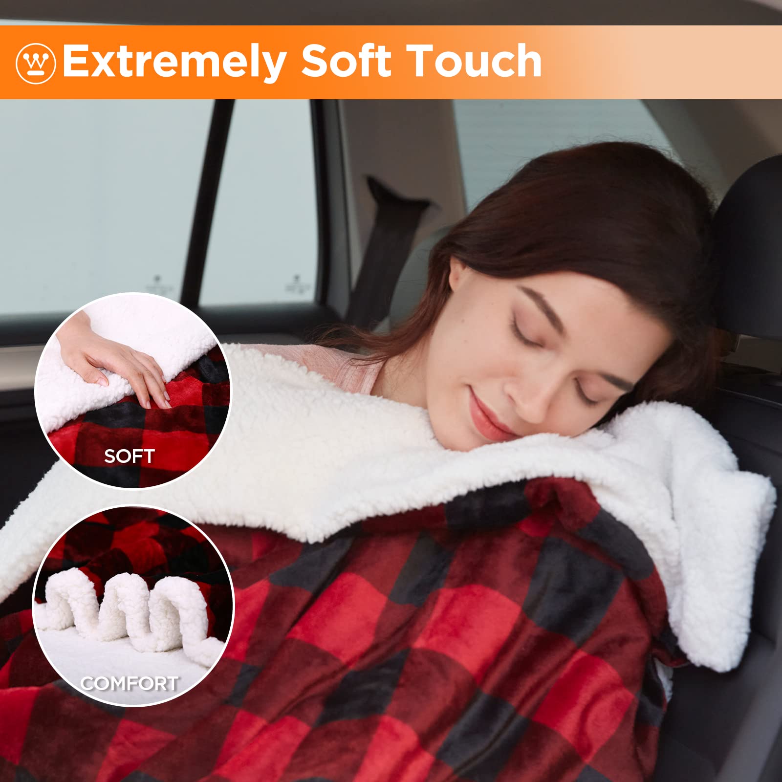 Foto 4 pulgar | Manta Térmica Para Coche Westinghouse, 12 V, Eléctrica, Roja, 150 X 110 Cm - Venta Internacional.