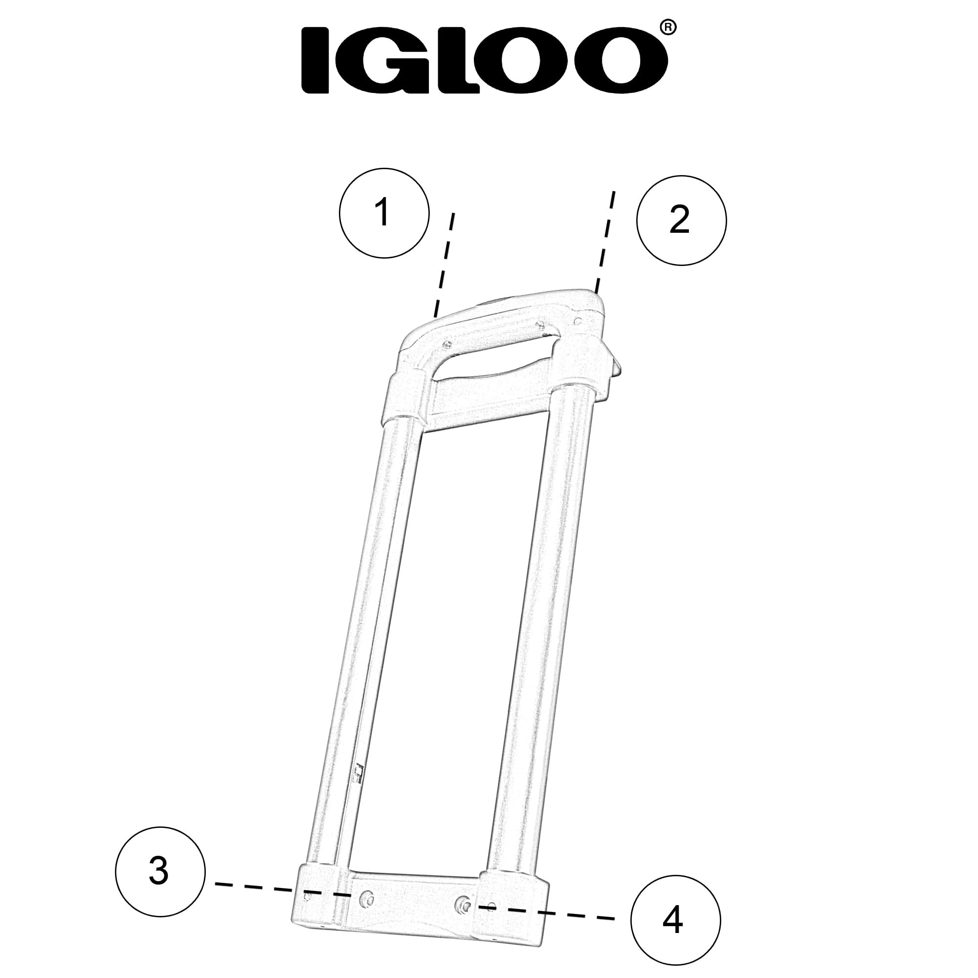 Foto 5 | Empuñadura Telescópica De Repuesto Para Igloo Ice Cube/latitude 60qt - Venta Internacional.