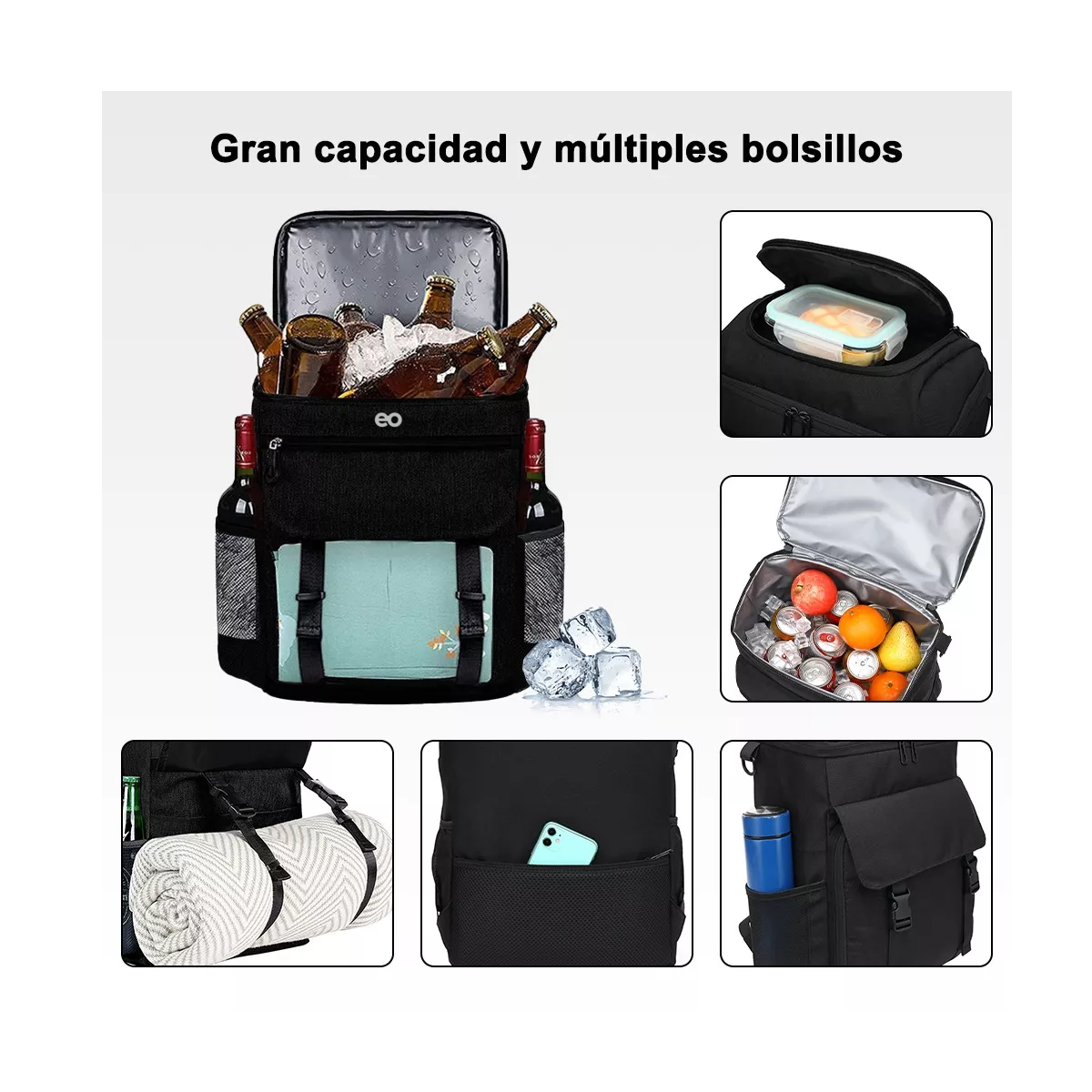 Foto 4 pulgar | Hielera Portatil Impermeable Y A Prueba De Fugas 35l Eo Safe Imports Esi-7468-1 Negro