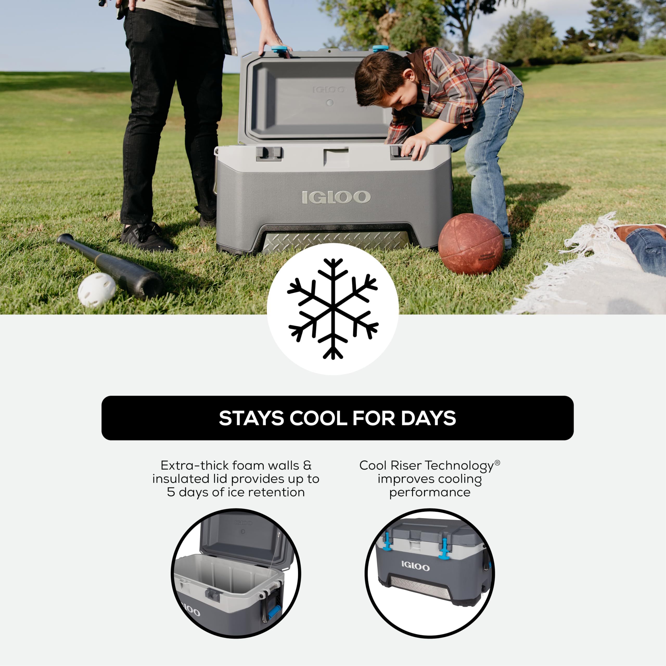 Foto 6 pulgar | Hielera Cooler Igloo De Un Cuarto De Galón Con Tecnología Cool Riser - Venta Internacional.