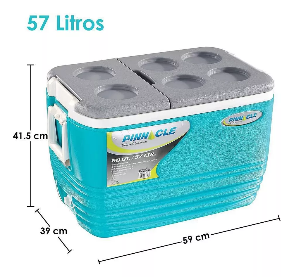 Foto 3 pulgar | Combo 1 Hielera 57lt + 3 Termos 1, 2, 8 Y 20lts Pinnacle