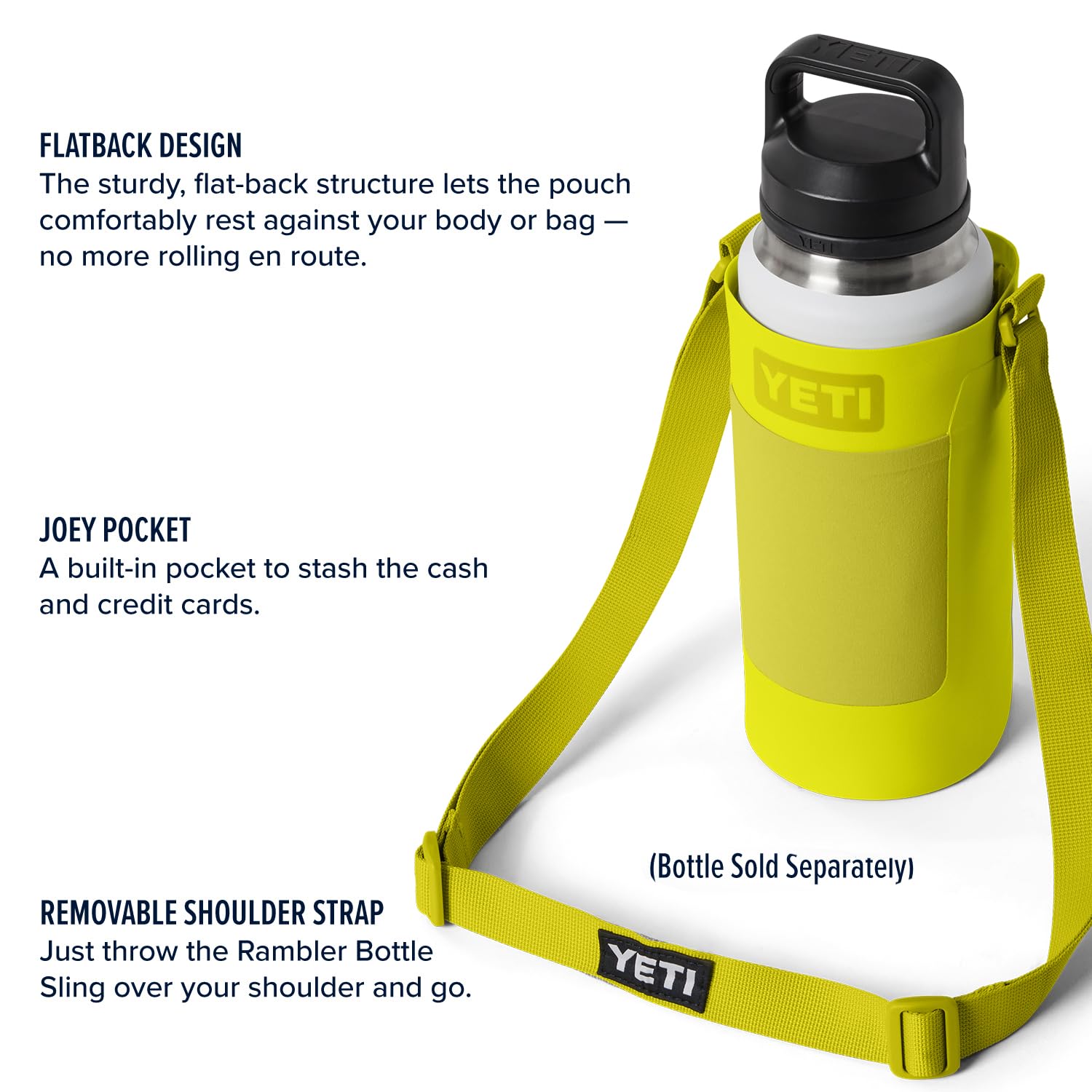 Foto 4 pulgar | Botella Sling Yeti Large Para Botellas Rambler De 26 Y 36 Onzas, Color Amarillo - Venta Internacional.