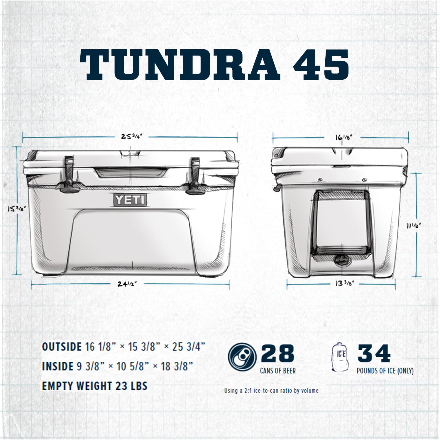 Foto 3 pulgar | Nevera Yeti Tundra 45 Blanca - Venta Internacional.