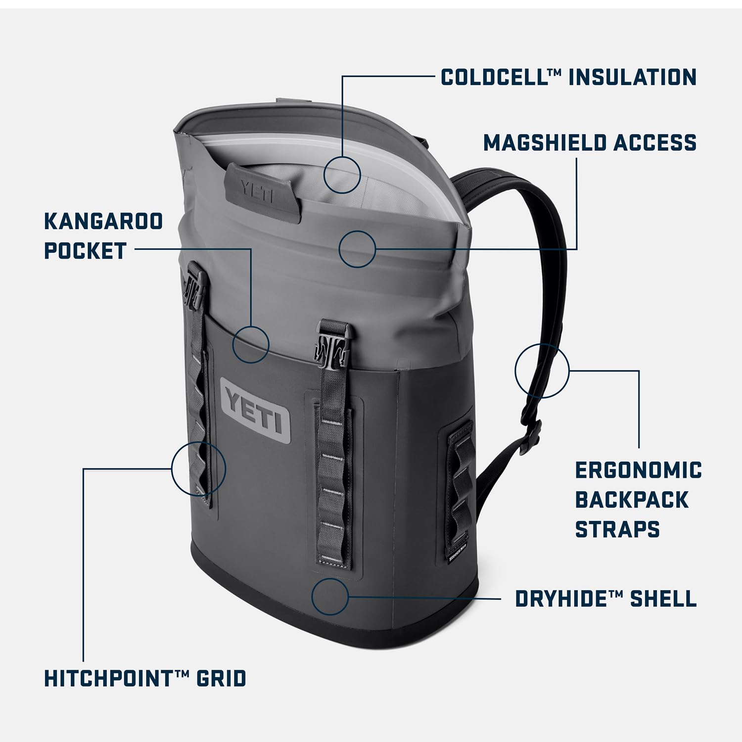 Foto 3 pulgar | Mochila Con Laterales Blandos Yeti Hopper M12 Wild Vine Red - Venta Internacional.