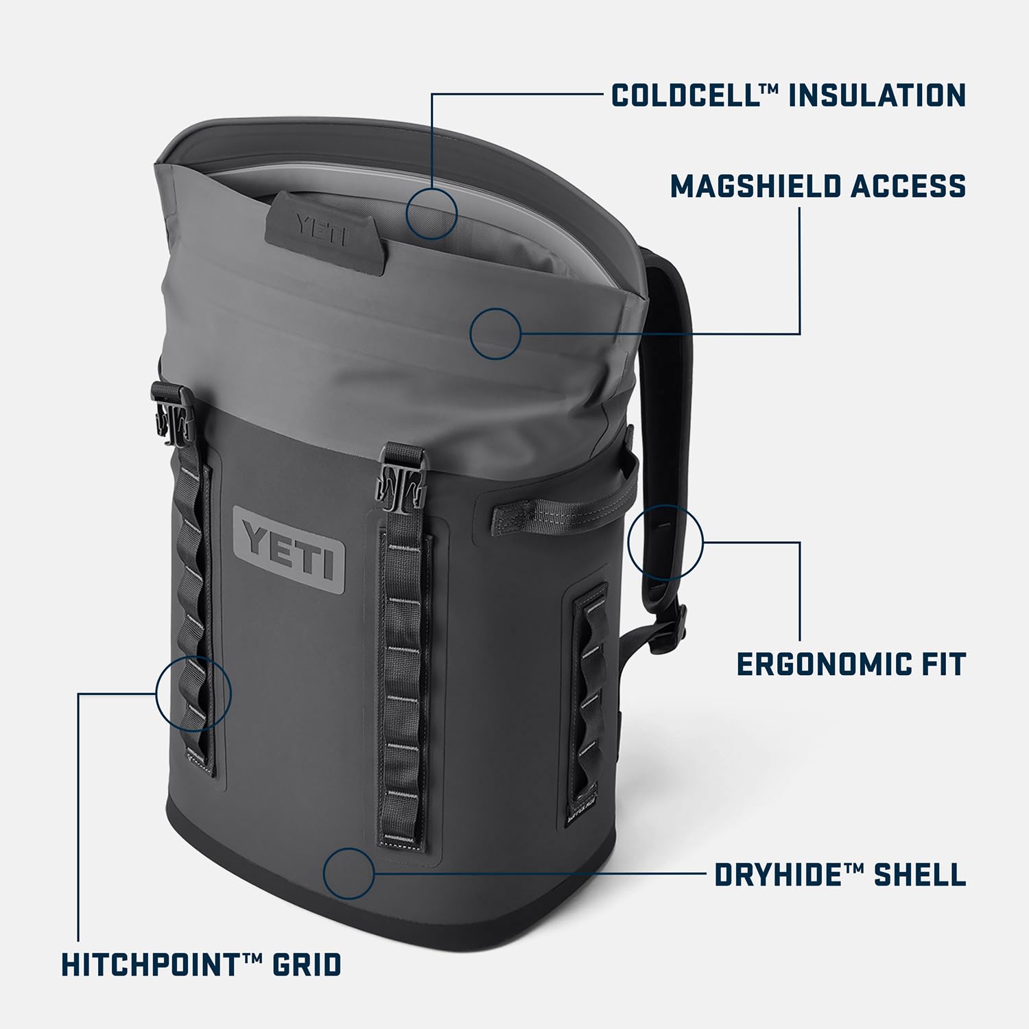 Foto 3 pulgar | Mochila Con Laterales Blandos Yeti Hopper M20 Ultramarine Violet - Venta Internacional.