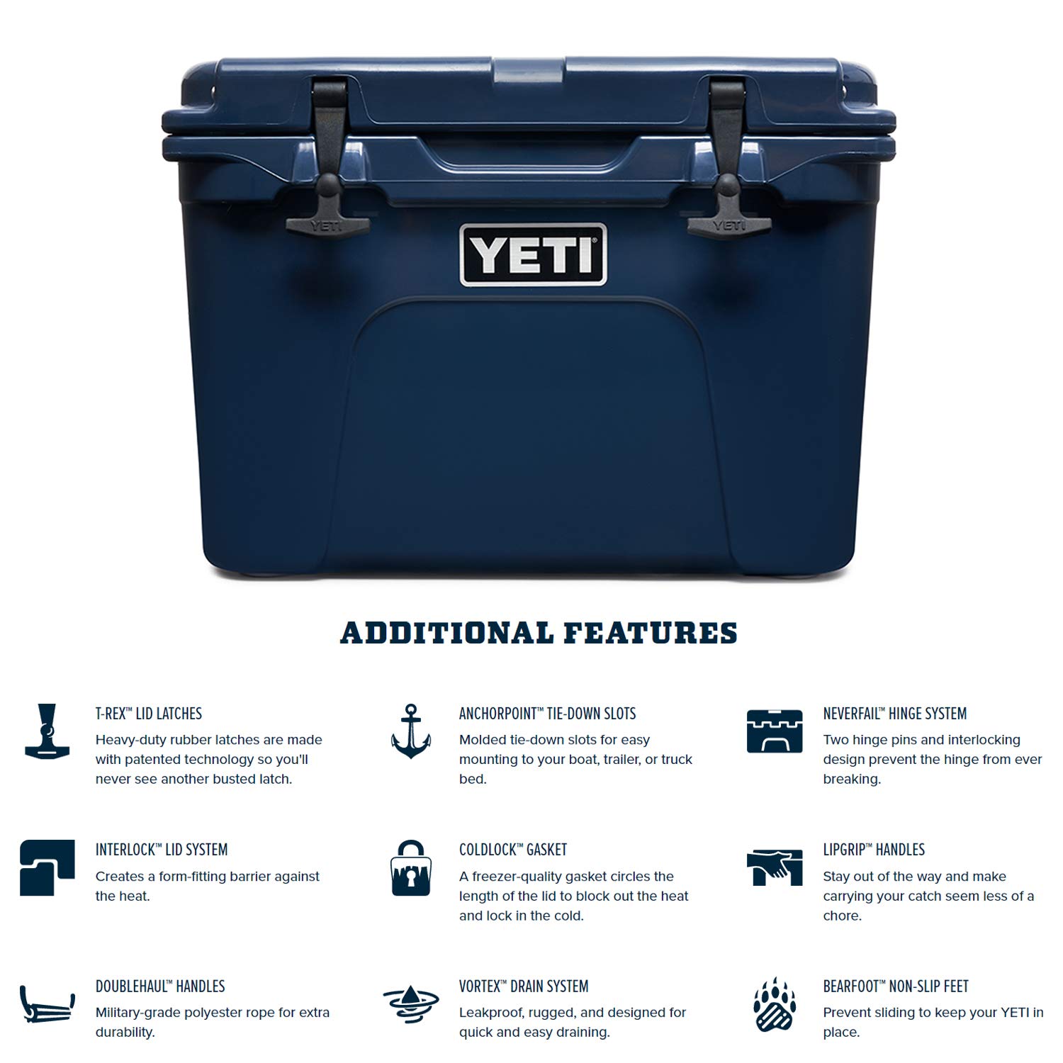 Foto 7 pulgar | Hielera Yeti Tundra 35 Azul Marino - Venta Internacional.