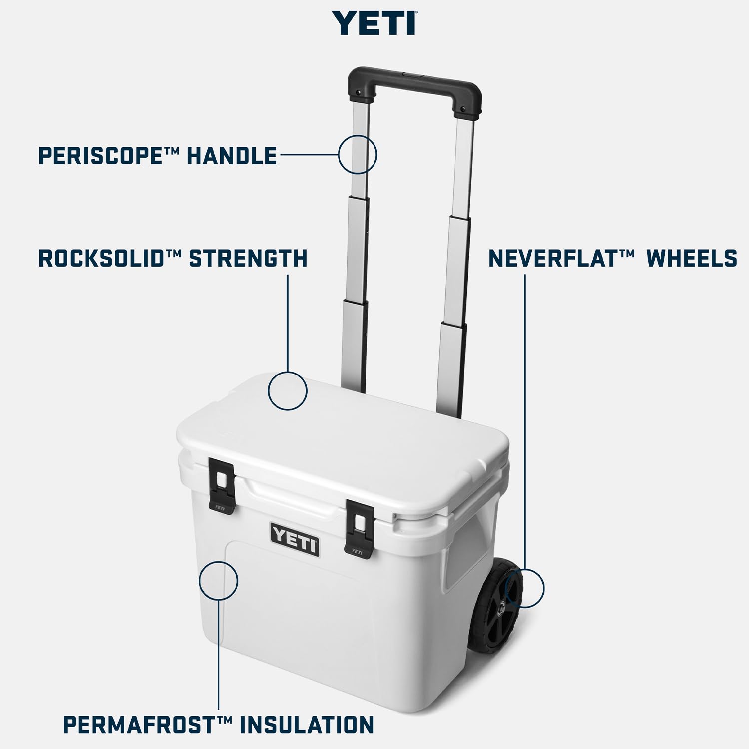 Foto 2 | Cooler Yeti Roadie De 32 Ruedas, Color Blanco Con Cesta Para Productos Secos - Venta Internacional.