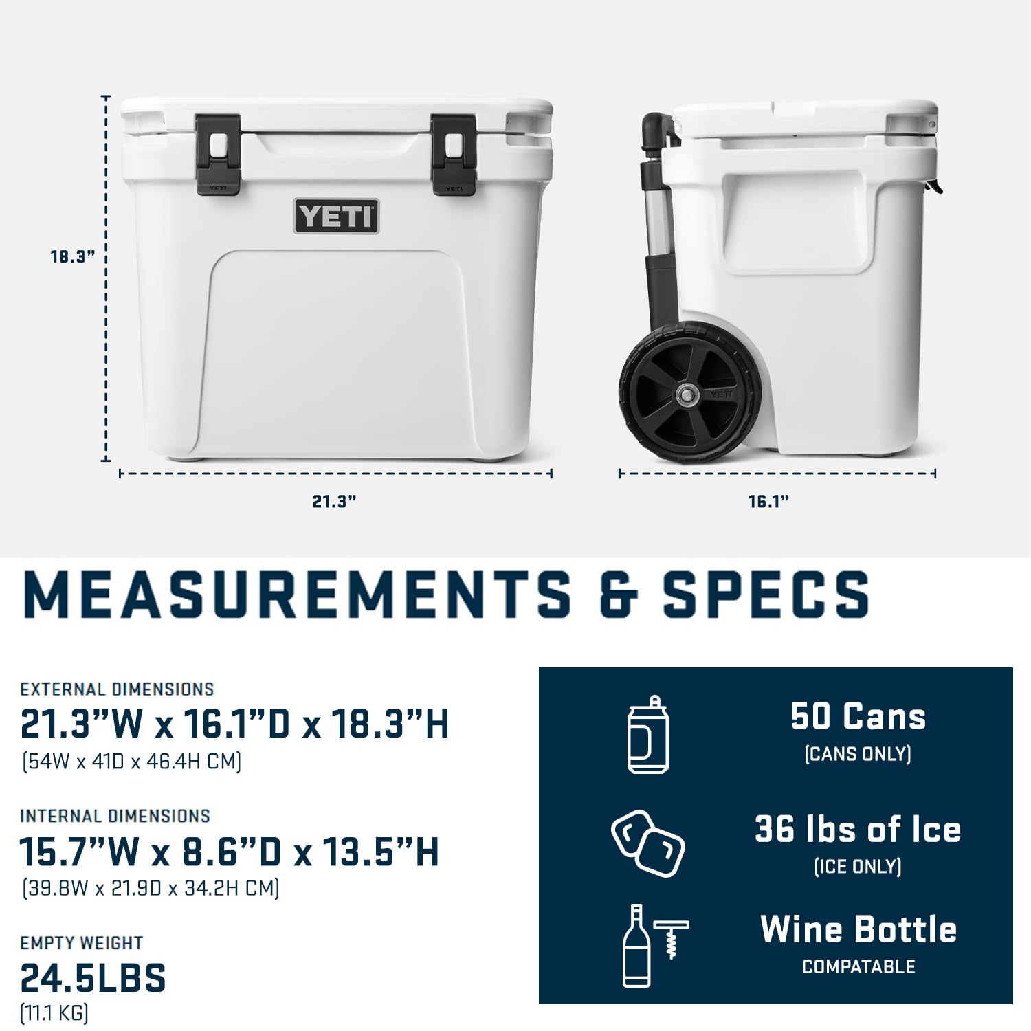 Foto 7 pulgar | Cooler Yeti Roadie De 32 Ruedas, Color Blanco Con Cesta Para Productos Secos - Venta Internacional.