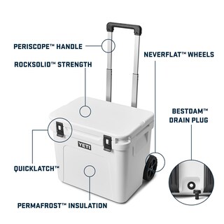 Foto 2 | Cooler Yeti Roadie De 60 Ruedas Wild Vine Red, 47 L, Con Asa - Venta Internacional.