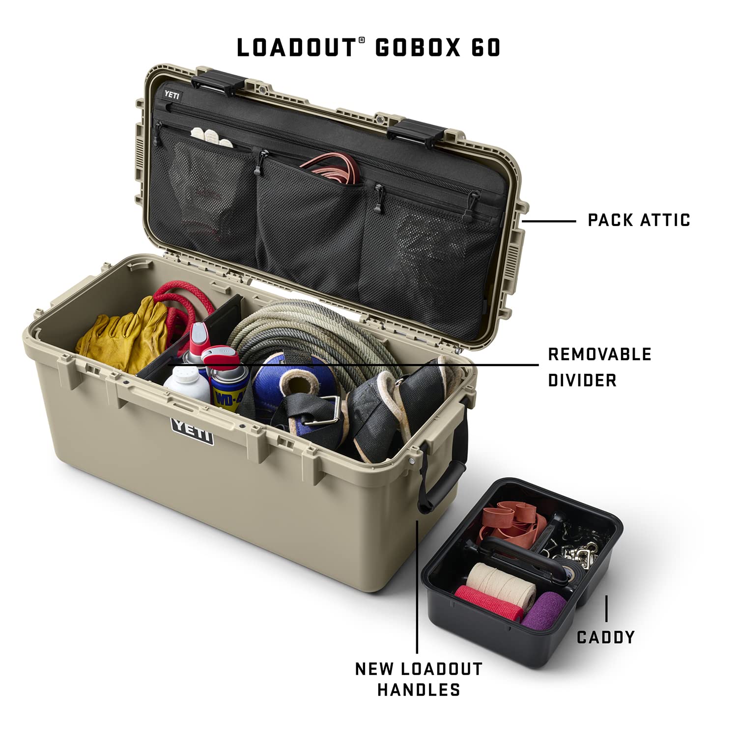 Foto 3 pulgar | Estuche Para Equipo Yeti Loadout Gobox 60 King Crab Orange - Venta Internacional.