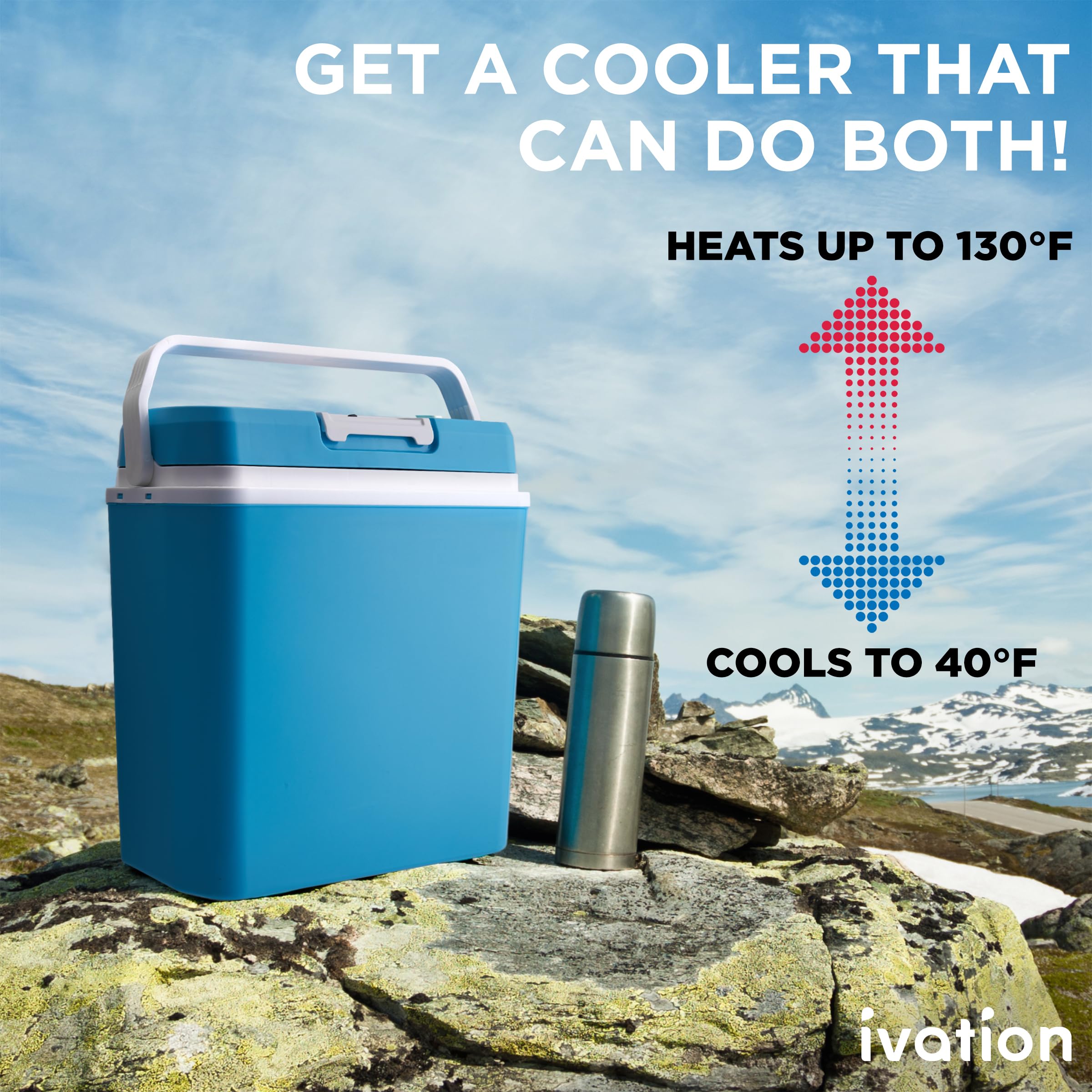 Foto 3 pulgar | Cooler & Warmer Ivation, Eléctrico Portátil, 24 L, Con Asa - Venta Internacional.
