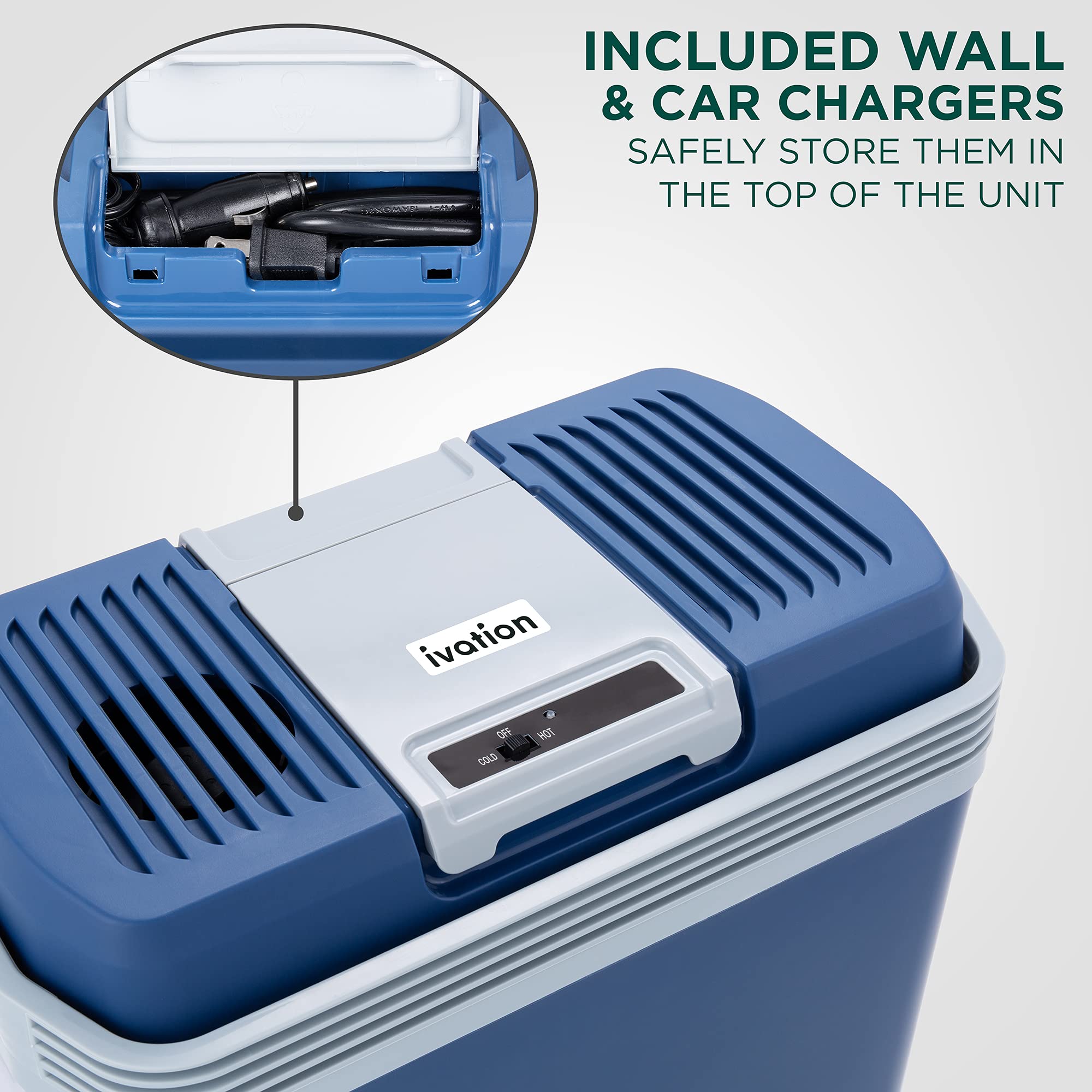 Foto 5 pulgar | Cooler & Warmer Ivation, Eléctrico Portátil, 24 L, Con Asa - Venta Internacional.
