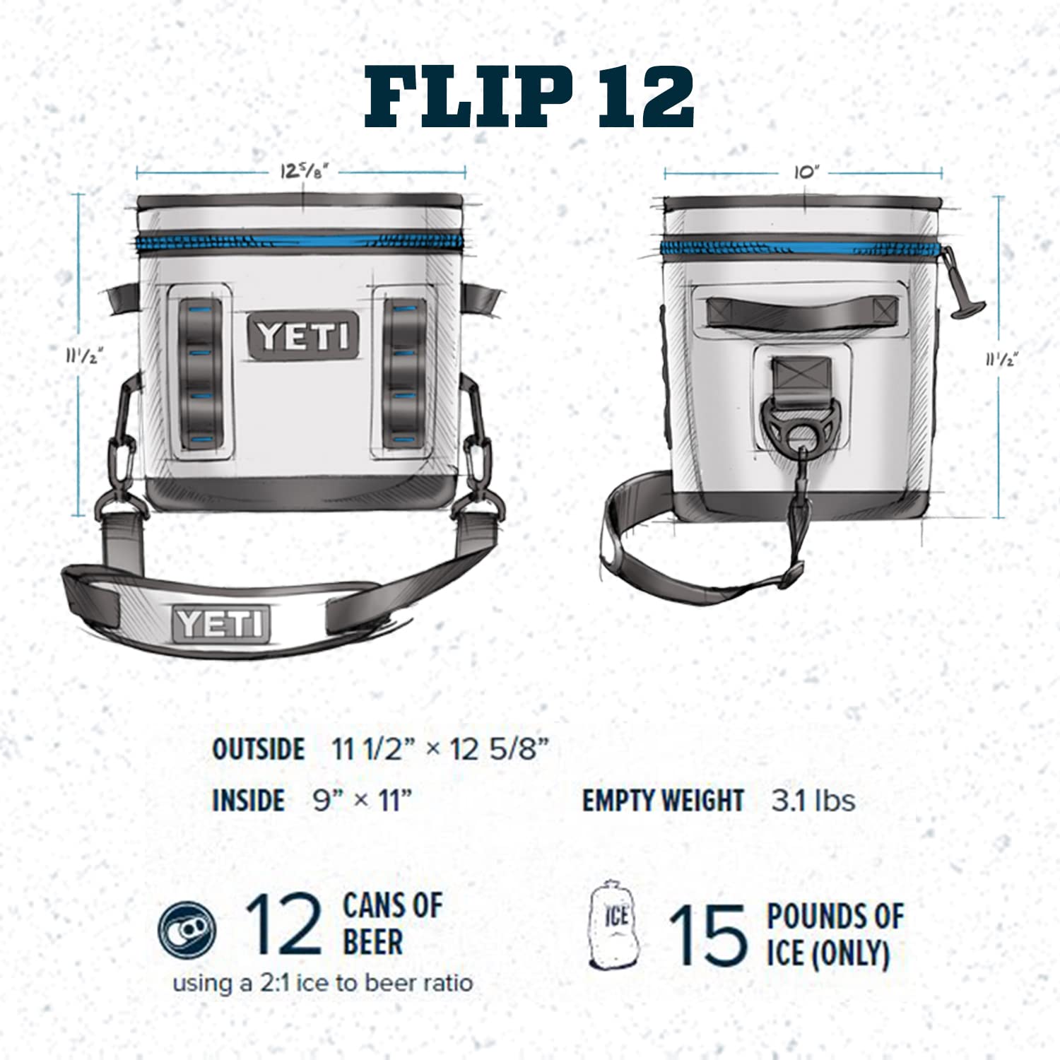 Foto 4 | Nevera Blanda Portátil Yeti Hopper Flip 12 Nordic Purple - Venta Internacional.