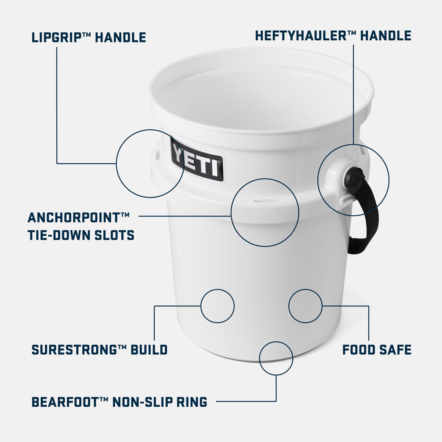 Foto 3 pulgar | Bucket Yeti Loadout, 5 Galones, Color Violeta Ultramar - Venta Internacional.