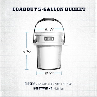 Foto 4 | Cuchara Yeti Loadout De 5 Galones Resistente A Impactos Big Sky Blue - Venta Internacional.