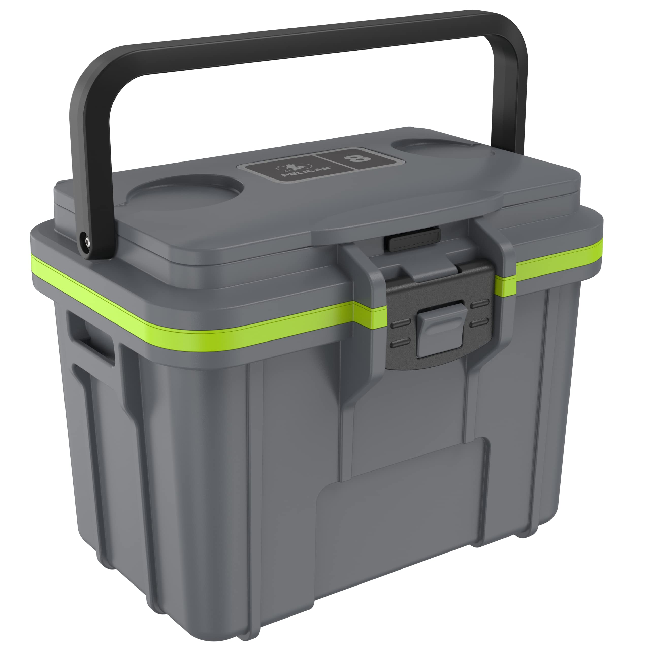 Foto 1 | Fiambrera Personal Cooler Pelican De 8 Cuartos De Galón, Gris Oscuro/verde - Venta Internacional.