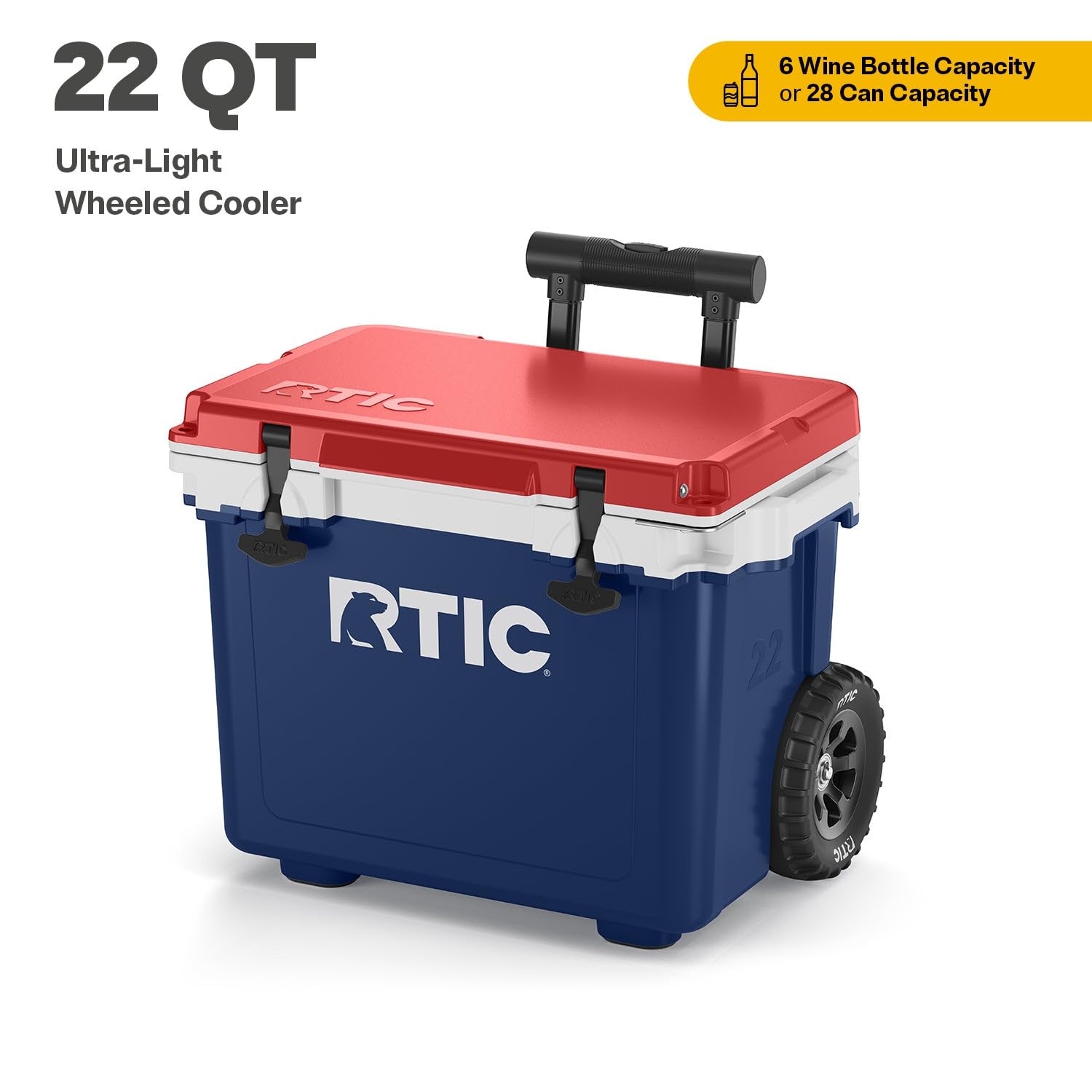 Foto 3 pulgar | Cooler Rtic 22qt, Ultraligero, Con Ruedas, Aislamiento Duro, 22 L - Venta Internacional.