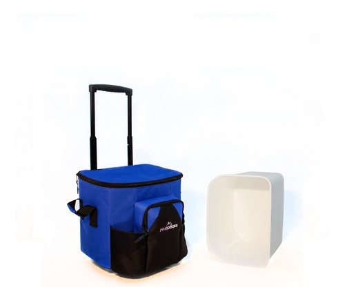 Hielera Termica Rodante P/48 Latas C/carrito Fivepeaks