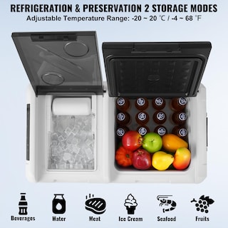 Foto 3 | Refrigerador De Coche Vevor De 36 L (38 Cuartos De Galón) Con Máquina De Hielo, -40 A 68 °f, 12 V - Venta Internacion