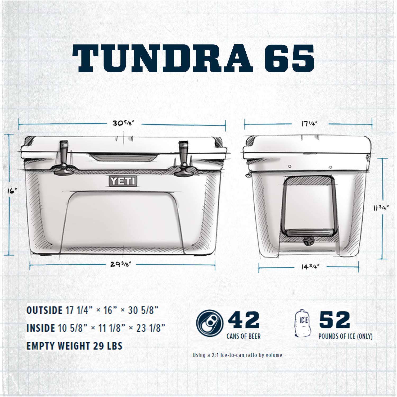 Foto 3 pulgar | Hielera Yeti Tundra 65 Blanca - Venta Internacional.