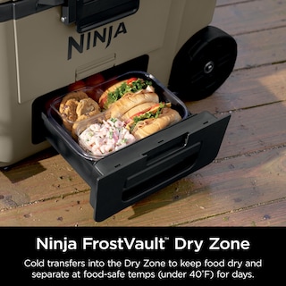 Foto 4 | Cooler Ninja Outdoor Frostvault Con Ruedas De Abedul De 65 Cuartos De Galón, Beige - Venta Internacional.