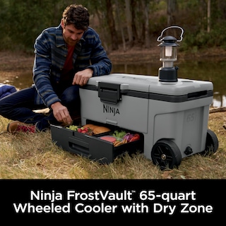 Foto 2 | Cooler Ninja Outdoor Frostvault De 65 Cuartos De Galón Con Ruedas Y Temperatura De Refrigerador - Venta Internacional.