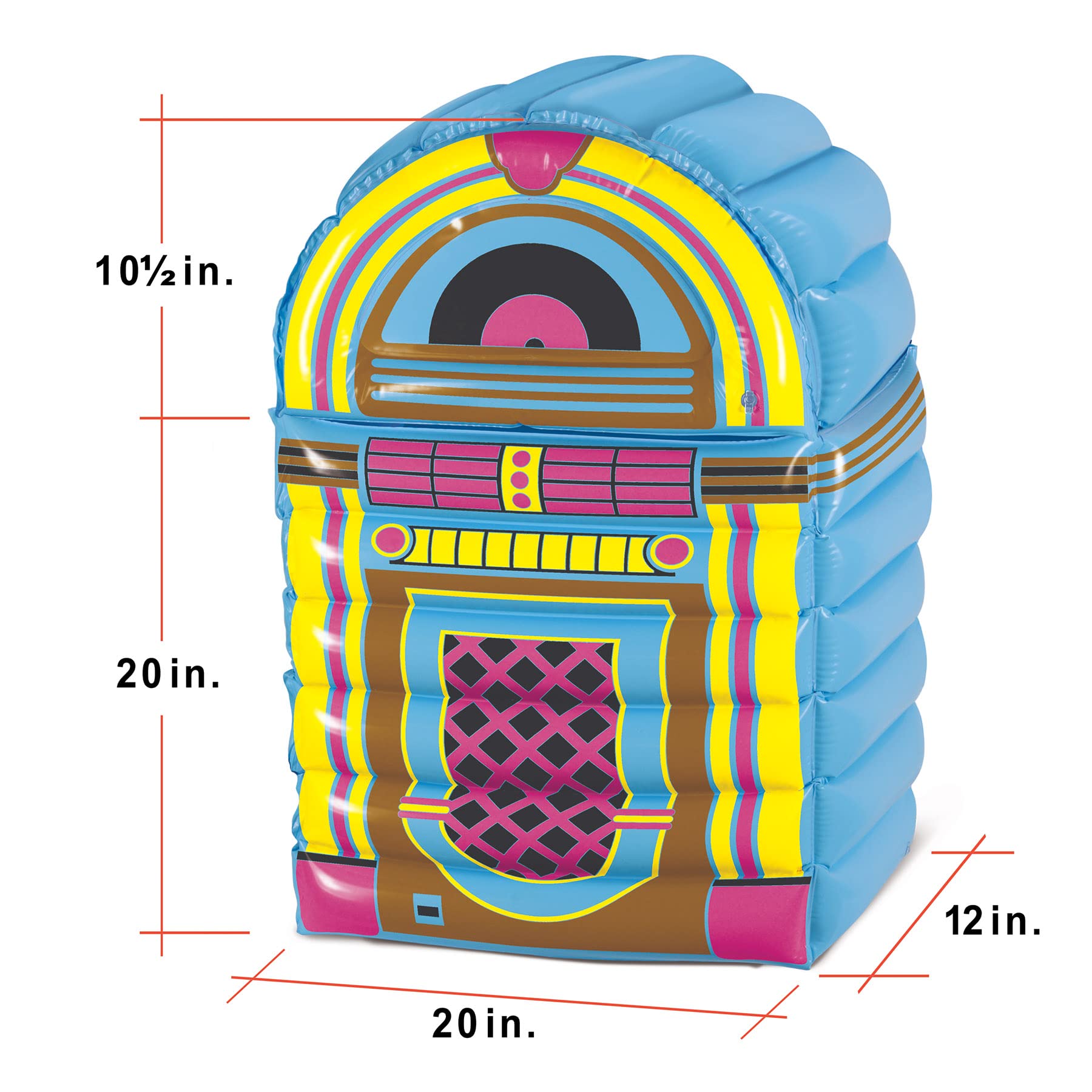 Foto 3 pulgar | Hielera Inflable Con Capacidad Para 72 Latas, Estilo Beistle, Estilo Años 50 - Venta Internacional.
