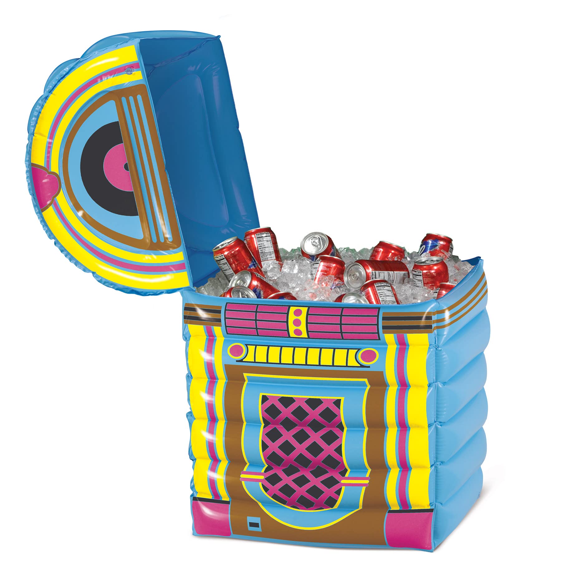 Foto 7 pulgar | Hielera Inflable Con Capacidad Para 72 Latas, Estilo Beistle, Estilo Años 50 - Venta Internacional.