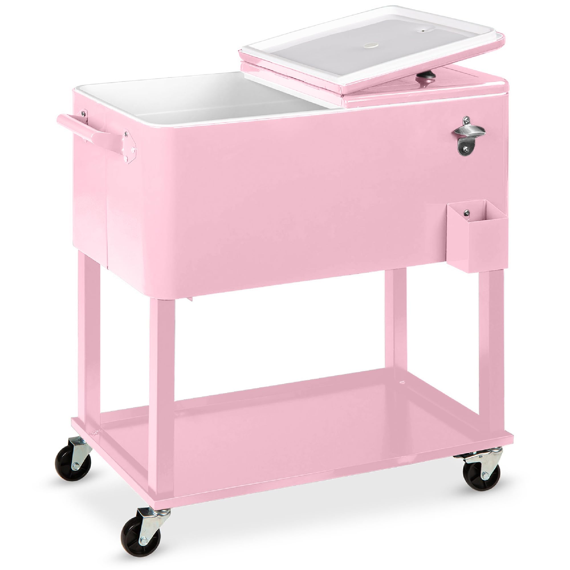 Foto 2 pulgar | Cooler Cart Best Choice Products De Acero De 80 Litros Con Hielera Rosa - Venta Internacional.