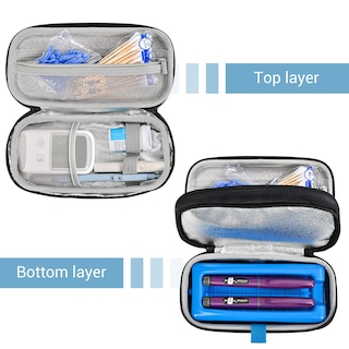 Foto 4 | Maletín De Viaje Para Enfriador De Insulina Procase, Color Negro - Venta Internacional.
