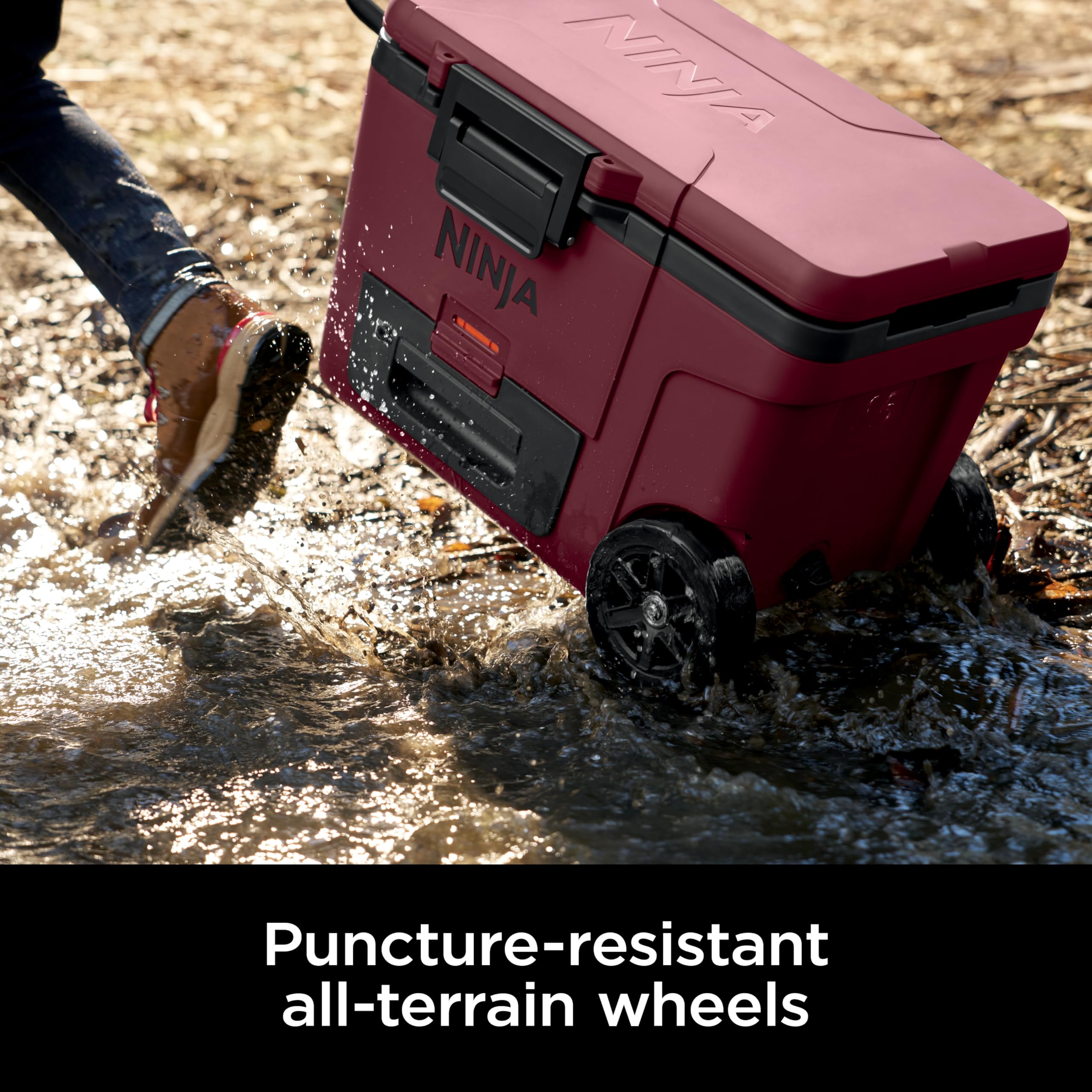 Foto 5 | Cooler Ninja Outdoor Frostvault Con Ruedas De 45 Cuartos De Galón, Color Rojo - Venta Internacional.