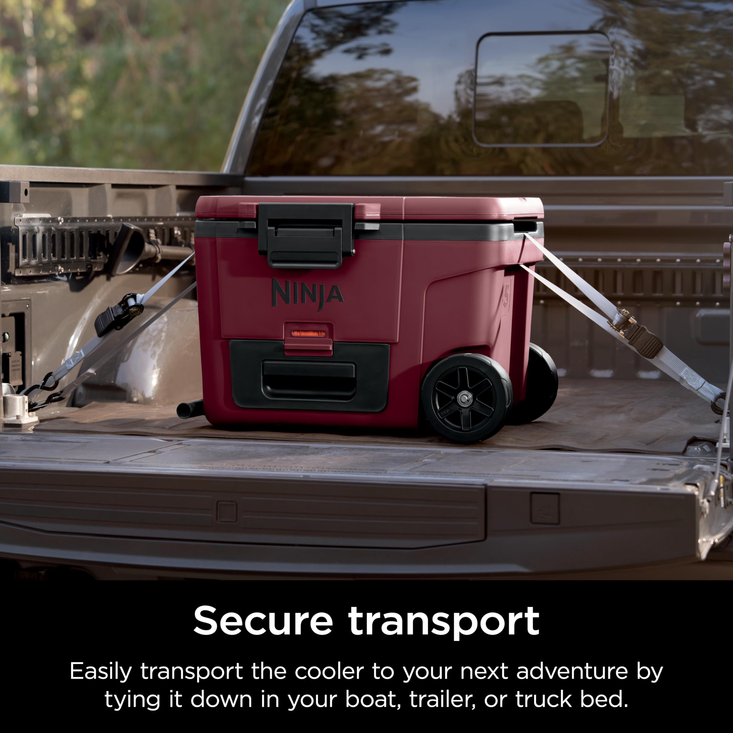 Foto 7 | Cooler Ninja Outdoor Frostvault Con Ruedas De 45 Cuartos De Galón, Color Rojo - Venta Internacional.