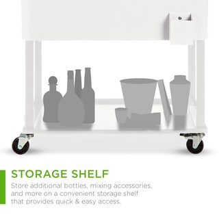 Foto 4 | Cooler Cart Best Choice Products, Acero Laminado De 80 Litros Con Hielo - Venta Internacional.