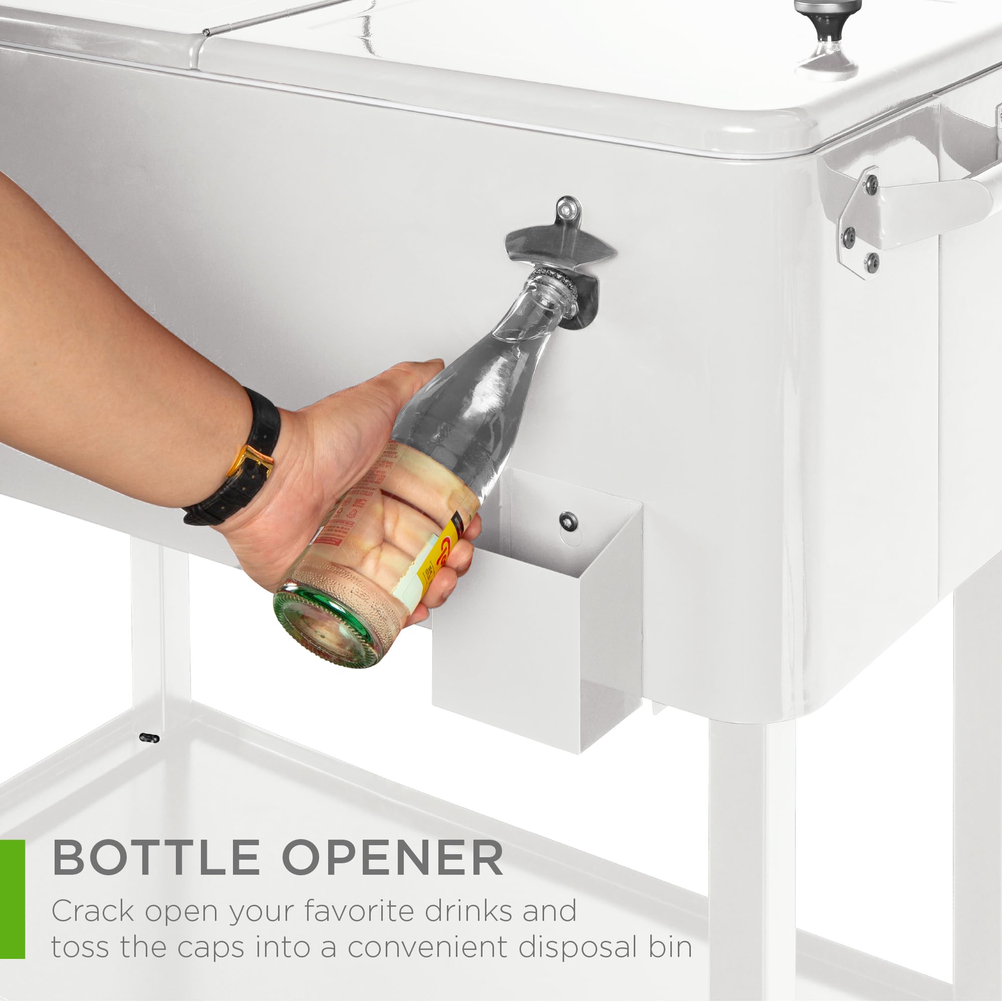 Foto 6 pulgar | Cooler Cart Best Choice Products, Acero Laminado De 80 Litros Con Hielo - Venta Internacional.