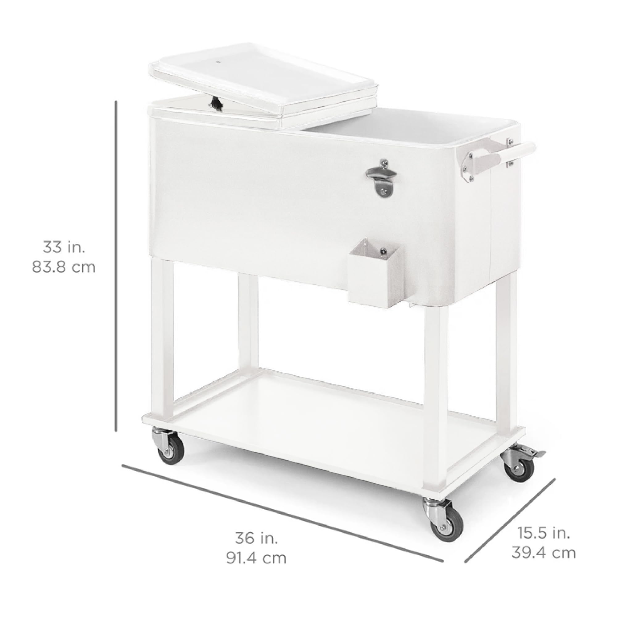 Foto 8 pulgar | Cooler Cart Best Choice Products, Acero Laminado De 80 Litros Con Hielo - Venta Internacional.