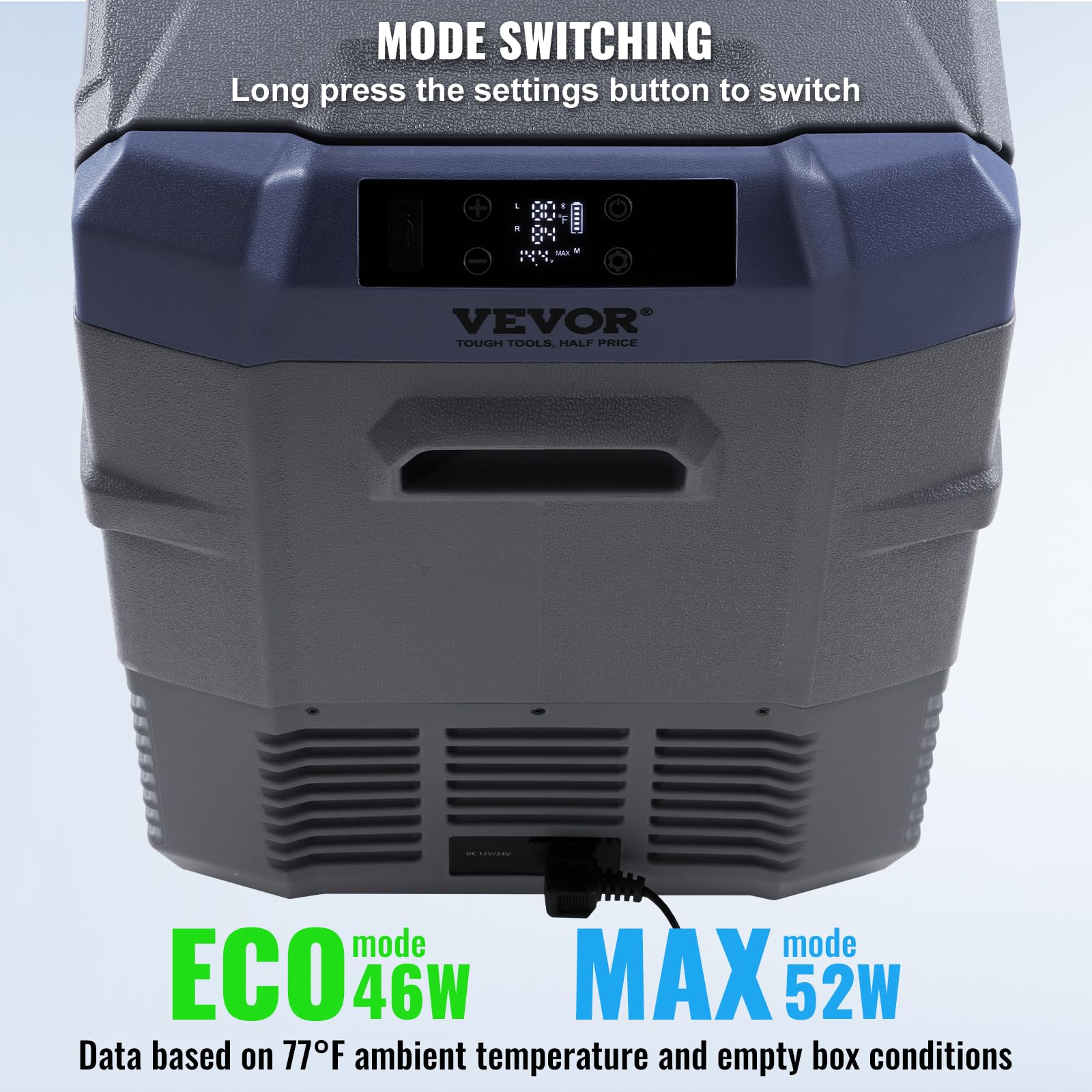 Foto 5 | Refrigerador De Coche Vevor 40l, Doble Zona, Portátil, 12 V - Venta Internacional.