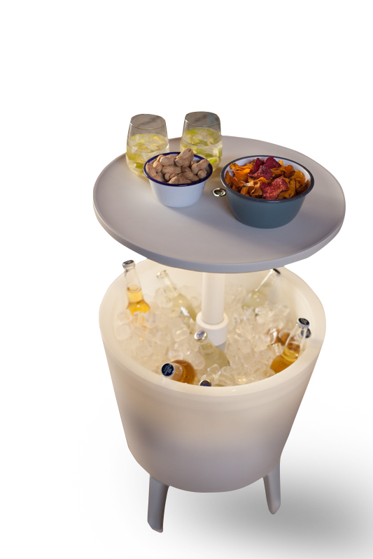 Hielera Iluminada Cool Bar  Blanca
