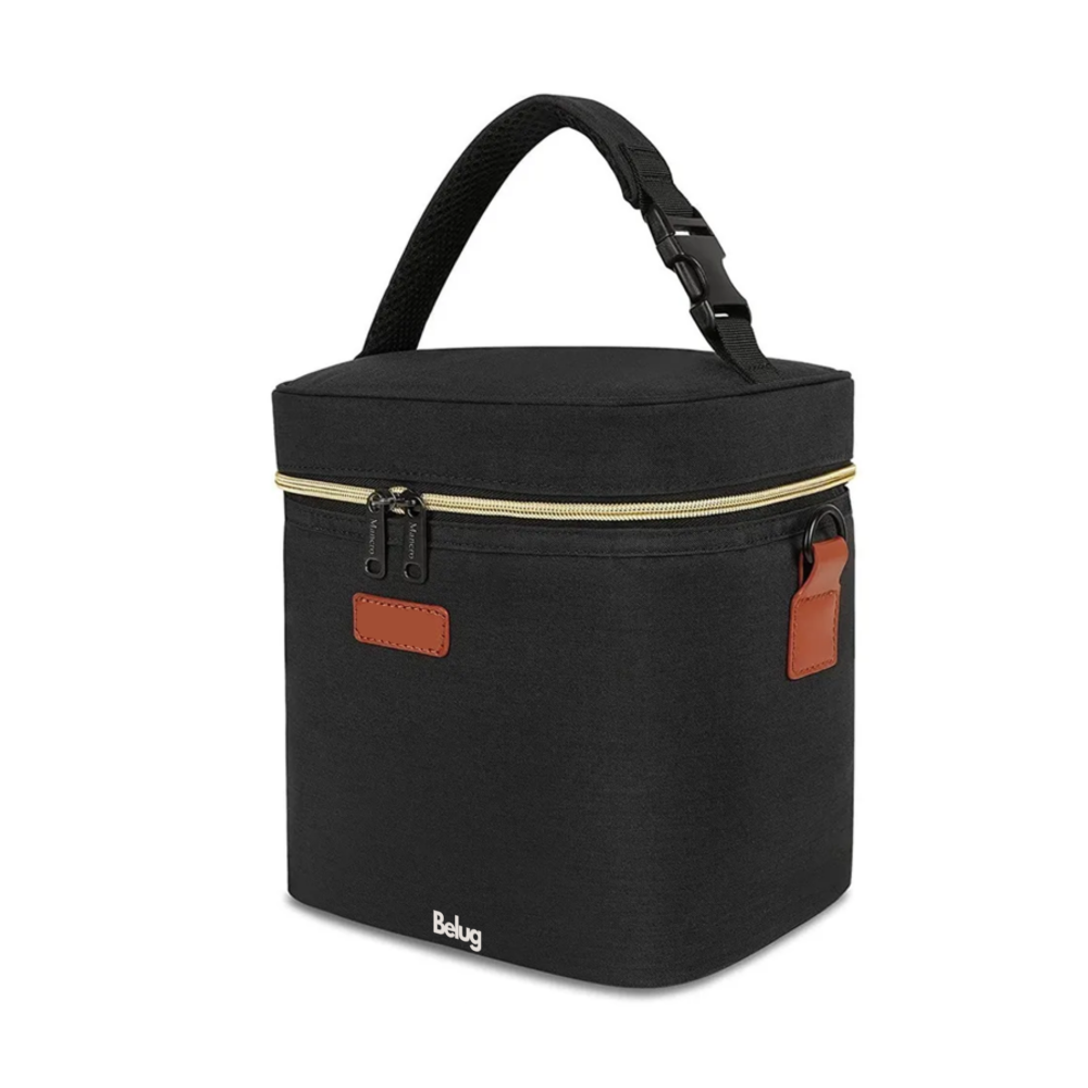Porta Biberones Hielera Leche  6 Biberones De Hasta 9 Onzas Belug,  Negro