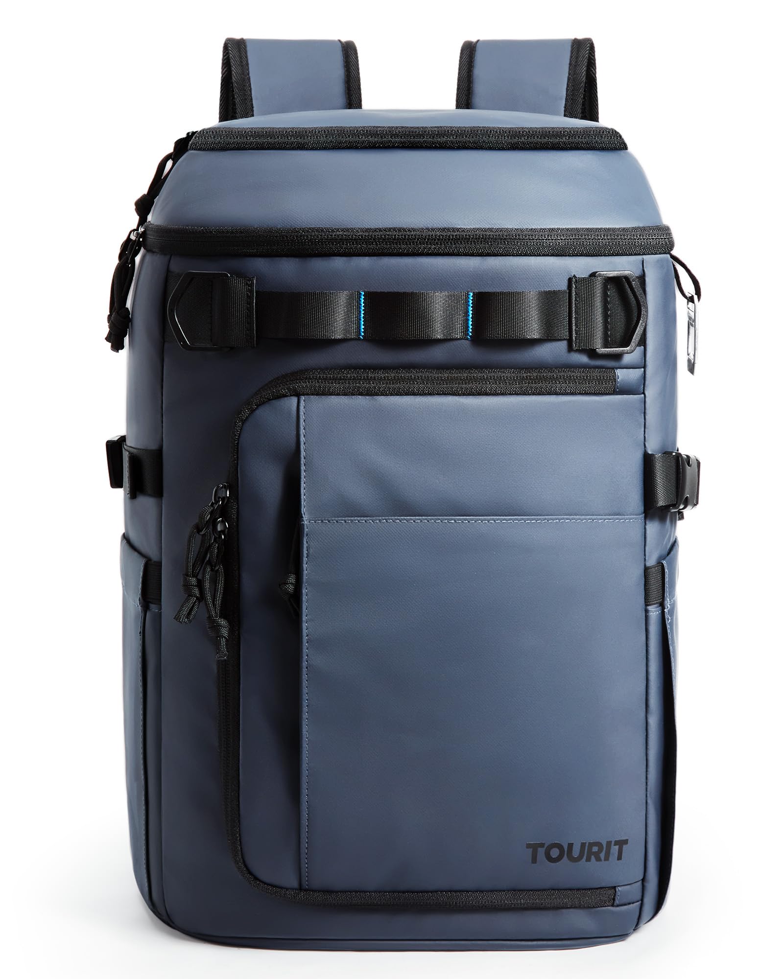 Mochila Cooler Tourit 28 L, 38 Latas, A Prueba De Fugas, Impermeable, Azul Marino - Venta Internacional.