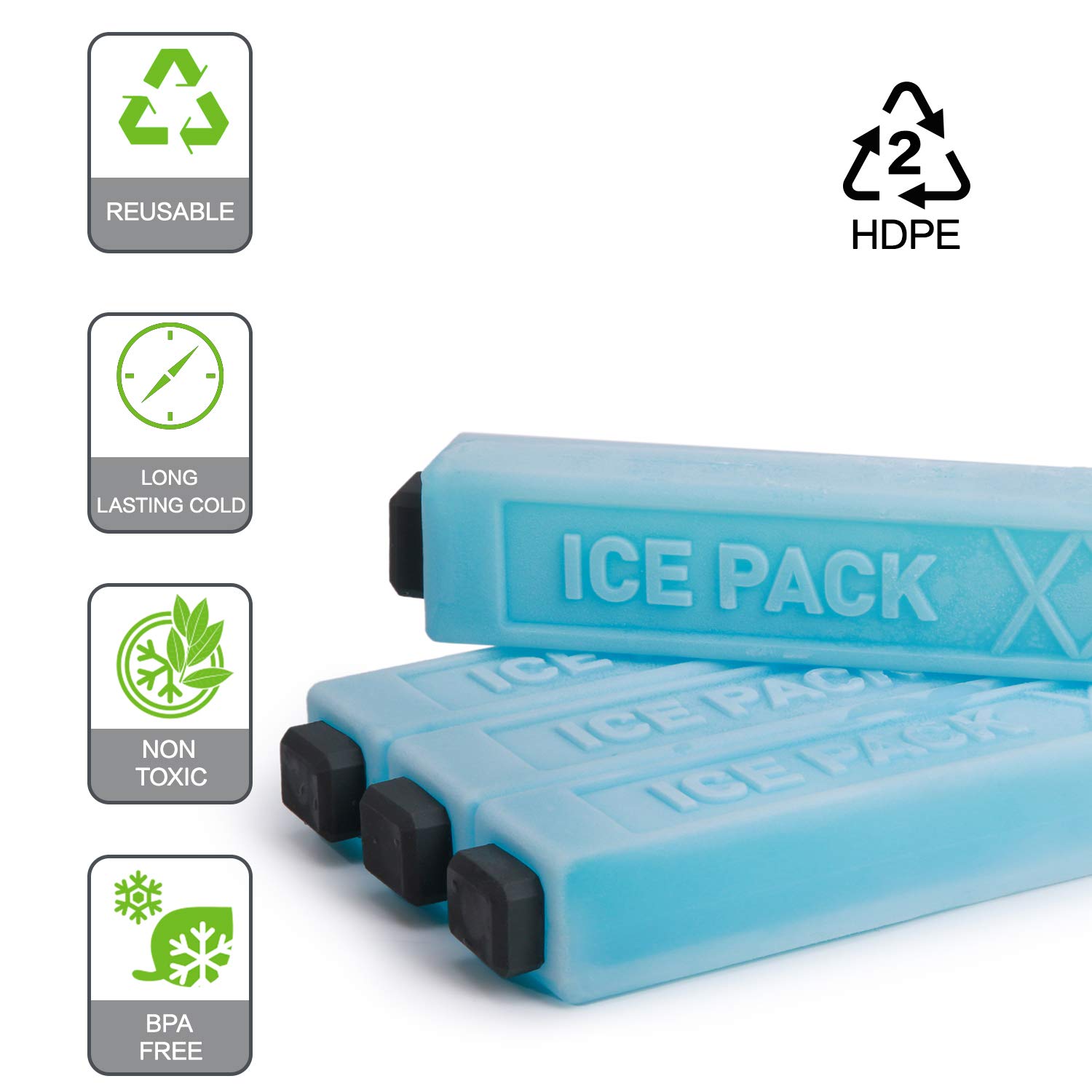 Foto 4 pulgar | Paquetes De Hielo Tourit Reutilizables Para Refrigeradores, Loncheras O Cajas, Azules - Venta Internacional.