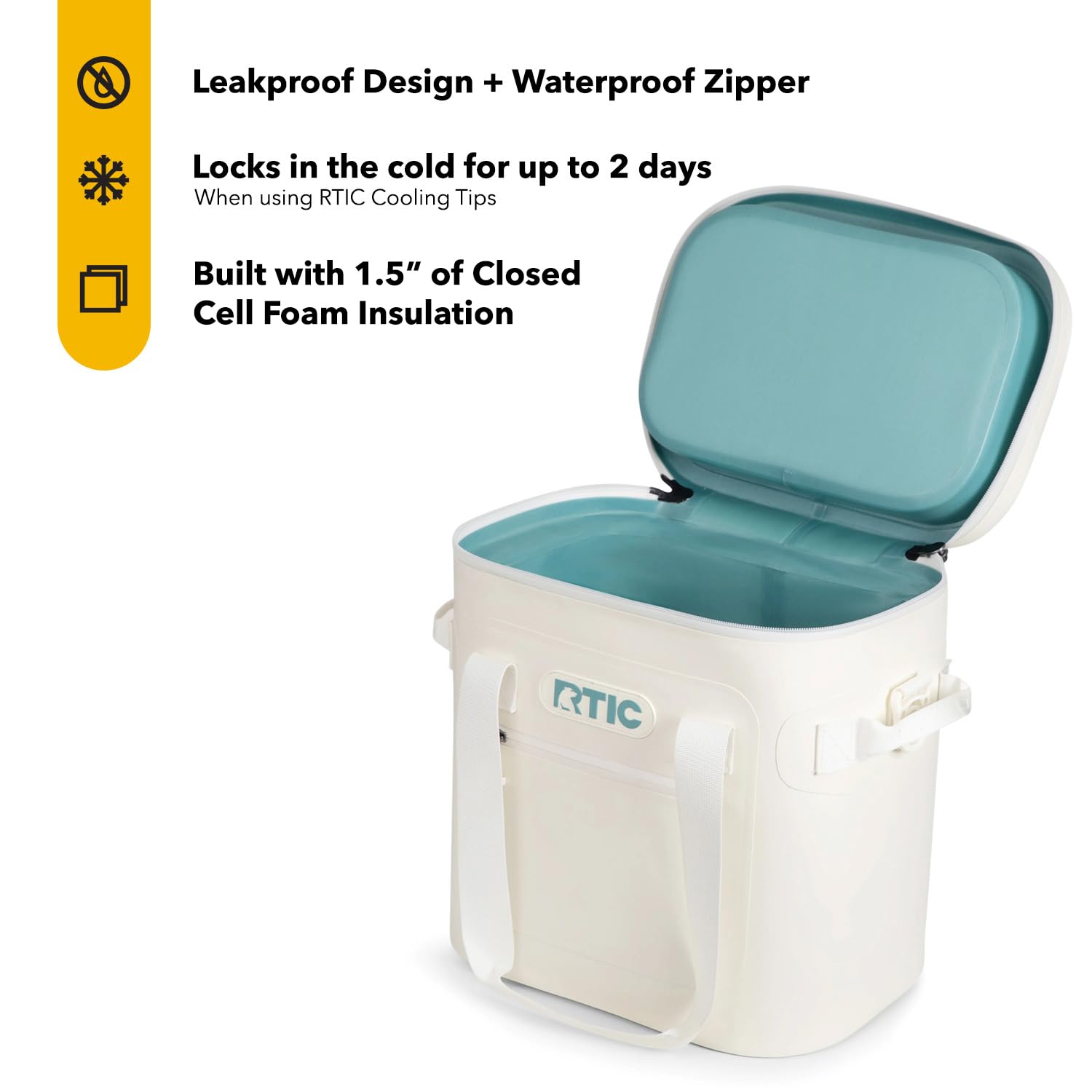 Foto 2 | Bolsa Térmica Rtic Soft Cooler Con Aislamiento Para 20 Latas, Color Marfil - Venta Internacional.