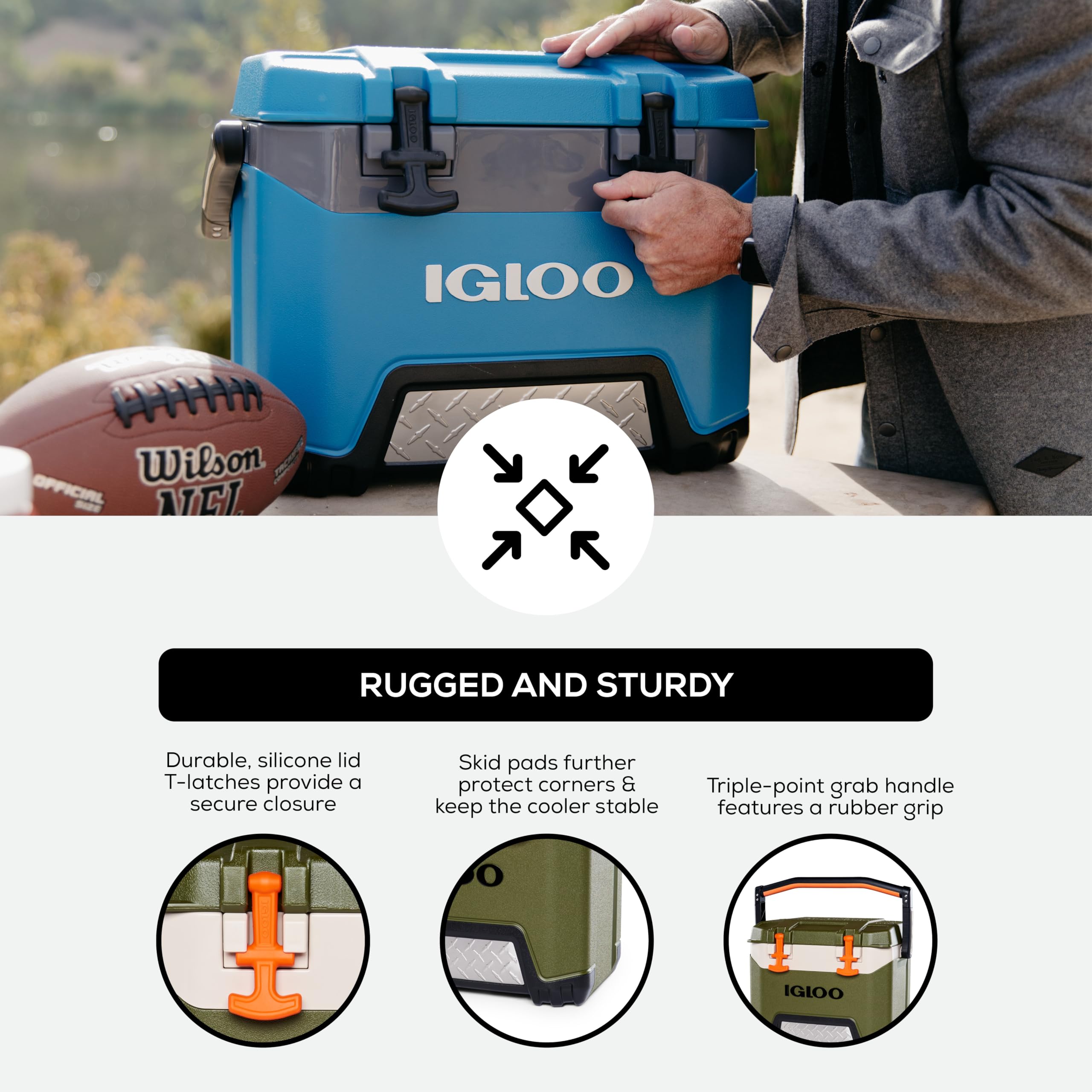 Foto 5 pulgar | Hielera Cooler Igloo Heavy-duty Para Bmx De 25 Cuartos De Galón Con Cool Riser - Venta Internacional.
