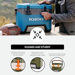 Foto 4 | Hielera Cooler Igloo Heavy-duty Para Bmx De 25 Cuartos De Galón Con Cool Riser - Venta Internacional.